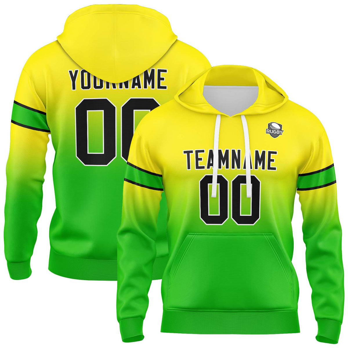 Benutzerdefinierter Verlauf Sweatshirt-Hoodie für Mann, Frau, Mädchen, Junge. Drucken Sie Ihr Logo, Ihren Namen und Ihre Nummer