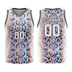 Benutzerdefinierter Basketball Jersey Uniform Anzug gedruckt Ihr Logo Name Nummer Serpentin