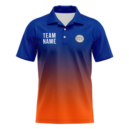 Benutzerdefinierte Königliche Orange Fußball Polo-Shirts Fügen Sie Ihr Einzigartiges hinzu Logo/Name/Nummer