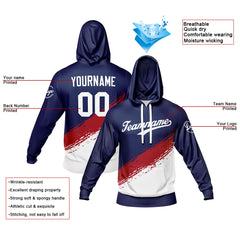 Benutzerdefiniert Marine Weiß Tarnung Sport Jersey Satz Trainingsanzug Zur Seite fahren Kapuzenpullover Oberteile und Hose Satz Königlich