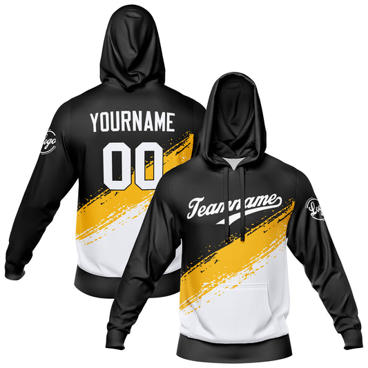 Benutzerdefiniert Schwarz Weiß Tarnung Sport Jersey Satz Trainingsanzug Zur Seite fahren Kapuzenpullover Oberteile und Hose Satz Königlich