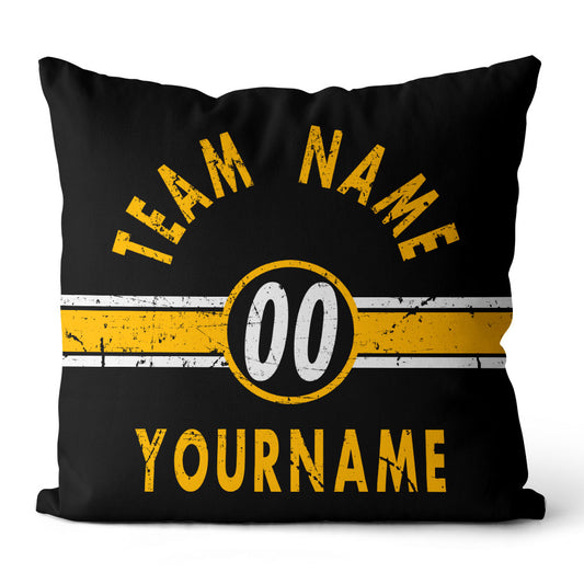 Personalisiertes Wurfkissen im Fußball-Stil mit bedrucktem Namen und Nummer, geeignet als Geschenk für Männer, Frauen und Jungen