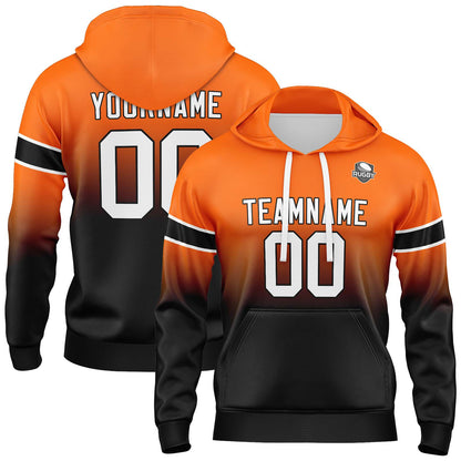 Benutzerdefinierter Verlauf Sweatshirt-Hoodie für Mann, Frau, Mädchen, Junge. Drucken Sie Ihr Logo, Ihren Namen und Ihre Nummer