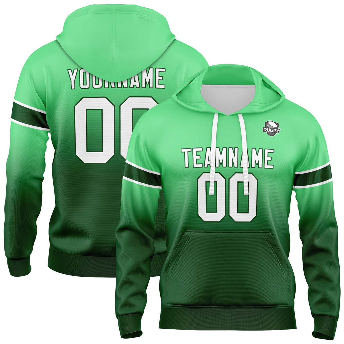 Benutzerdefinierter Verlauf Sweatshirt-Hoodie für Mann, Frau, Mädchen, Junge. Drucken Sie Ihr Logo, Ihren Namen und Ihre Nummer
