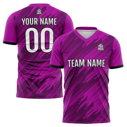 Benutzerdefinierte Rose Fußball Trikots für Männer Frauen Personalisierte Fußball Uniformen für Erwachsene und Kind