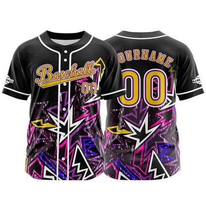 Benutzerdefiniert Schwarz Rosa Baseball Uniformen Drucken für Jungs Mädchen und Kinder Machen Ihr Team Mehr Vielfältig