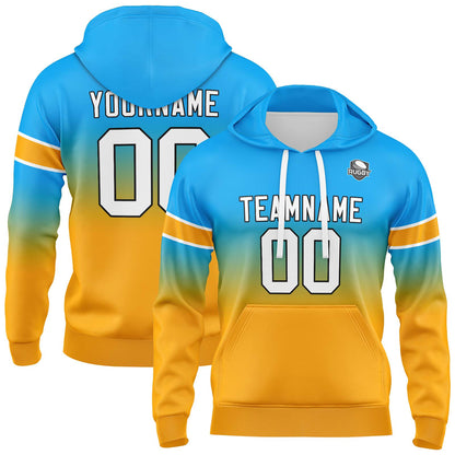 Benutzerdefinierter Verlauf Sweatshirt-Hoodie für Mann, Frau, Mädchen, Junge. Drucken Sie Ihr Logo, Ihren Namen und Ihre Nummer