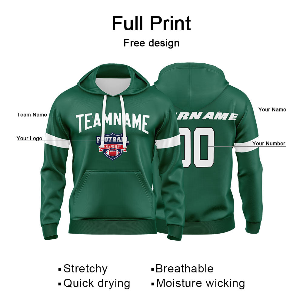 Benutzerdefinierter Sweatshirt-Hoodie für Mann, Frau, Mädchen, Junge. Drucken Sie Ihr Logo, Ihren Namen und Ihre Nummer