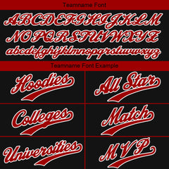 Benutzerdefiniert Schwarz Tief Rot Tarnung Sport Jersey Satz Trainingsanzug Zur Seite fahren Kapuzenpullover Oberteile und Hose Satz Königlich