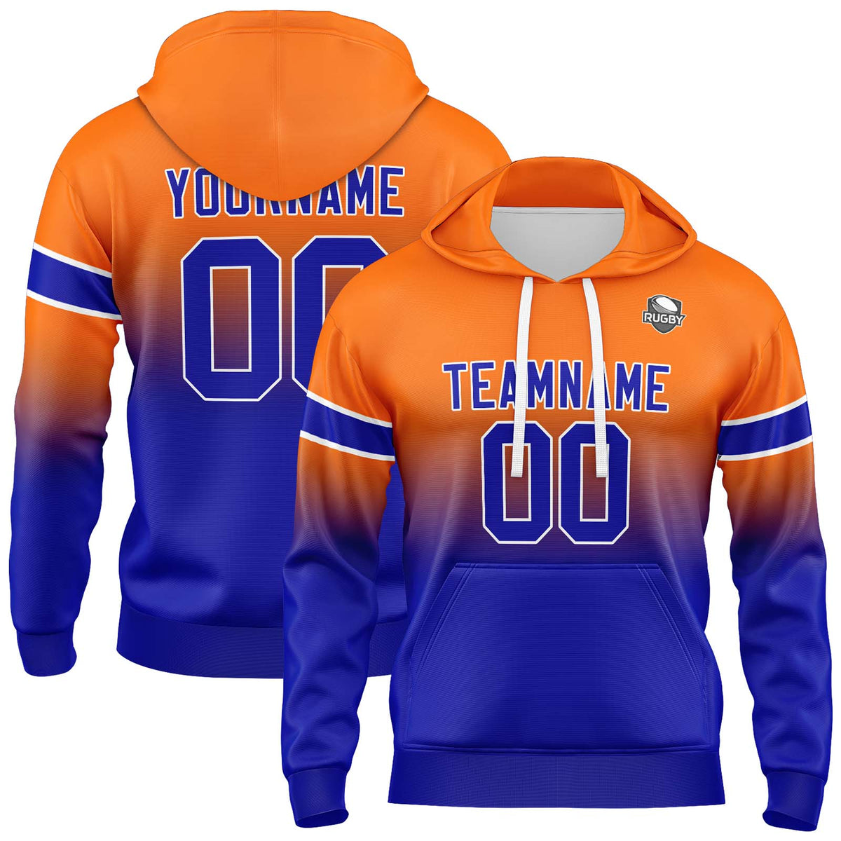 Benutzerdefinierter Verlauf Sweatshirt-Hoodie für Mann, Frau, Mädchen, Junge. Drucken Sie Ihr Logo, Ihren Namen und Ihre Nummer