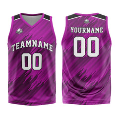 Benutzerdefinierter Rose Basketball Jersey Uniform Anzug gedruckt Ihr Logo Name Nummer