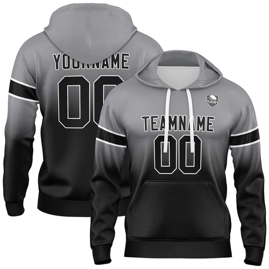 Benutzerdefinierter Verlauf Sweatshirt-Hoodie für Mann, Frau, Mädchen, Junge. Drucken Sie Ihr Logo, Ihren Namen und Ihre Nummer ﻿