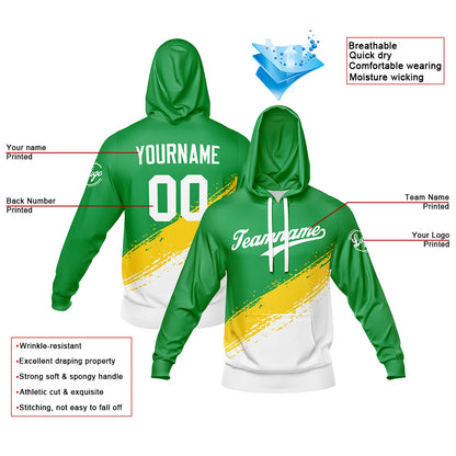 Benutzerdefiniert Grün Weiß Tarnung Sport Jersey Satz Trainingsanzug Zur Seite fahren Kapuzenpullover Oberteile und Hose Satz Königlich