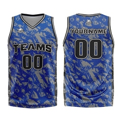 Benutzerdefinierter Royal Grau Basketball Jersey Uniform Anzug gedruckt Ihr Logo Name Nummer