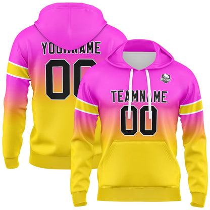 Benutzerdefinierter Verlauf Sweatshirt-Hoodie für Mann, Frau, Mädchen, Junge. Drucken Sie Ihr Logo, Ihren Namen und Ihre Nummer