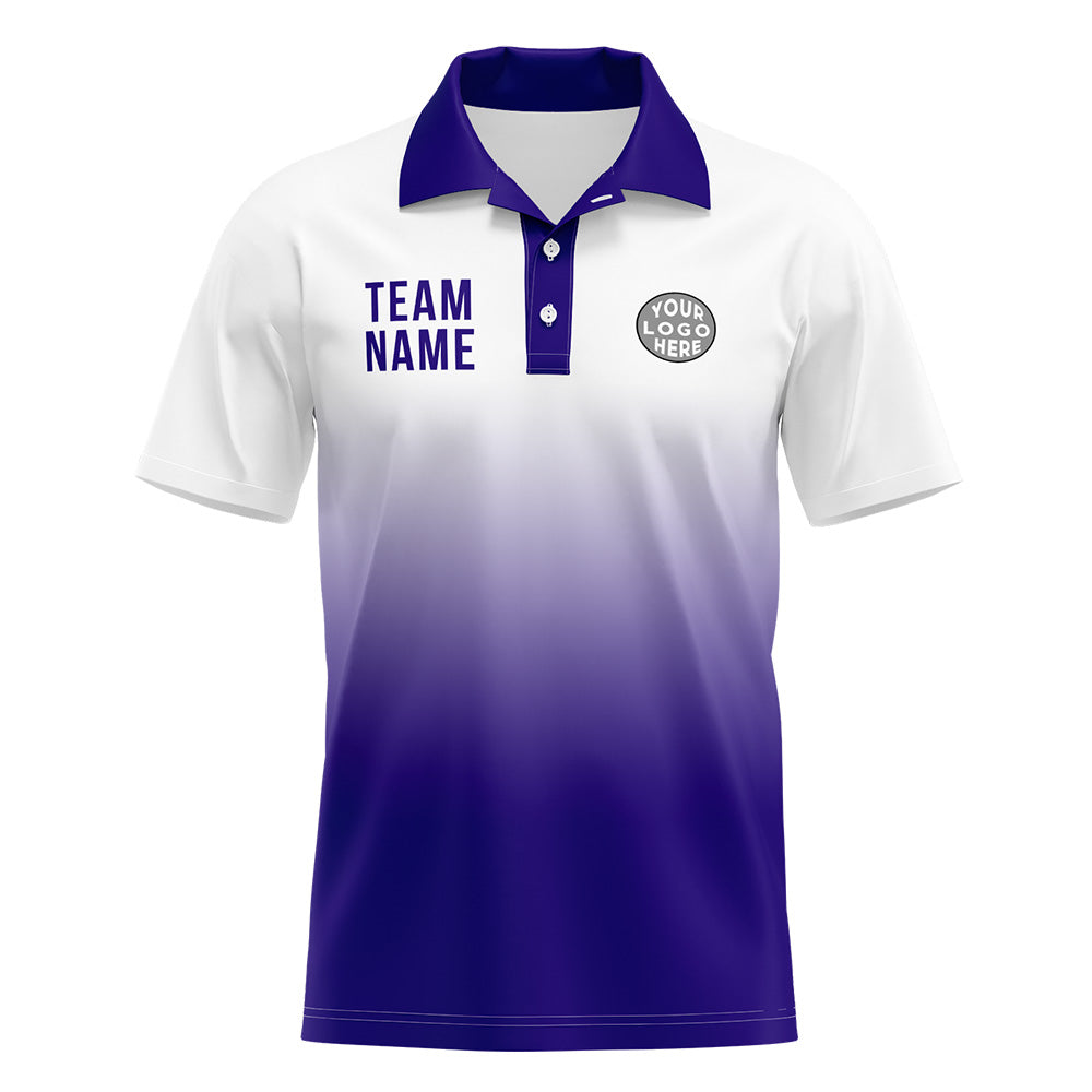Benutzerdefinierte Lila Fußball Polo-Shirts Fügen Sie Ihr Einzigartiges hinzu Logo/Name/Nummer
