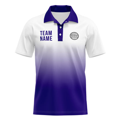 Benutzerdefinierte Lila Fußball Polo-Shirts Fügen Sie Ihr Einzigartiges hinzu Logo/Name/Nummer