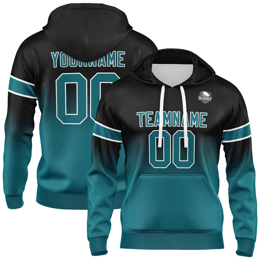 Benutzerdefinierter Verlauf Sweatshirt-Hoodie für Mann, Frau, Mädchen, Junge. Drucken Sie Ihr Logo, Ihren Namen und Ihre Nummer ﻿