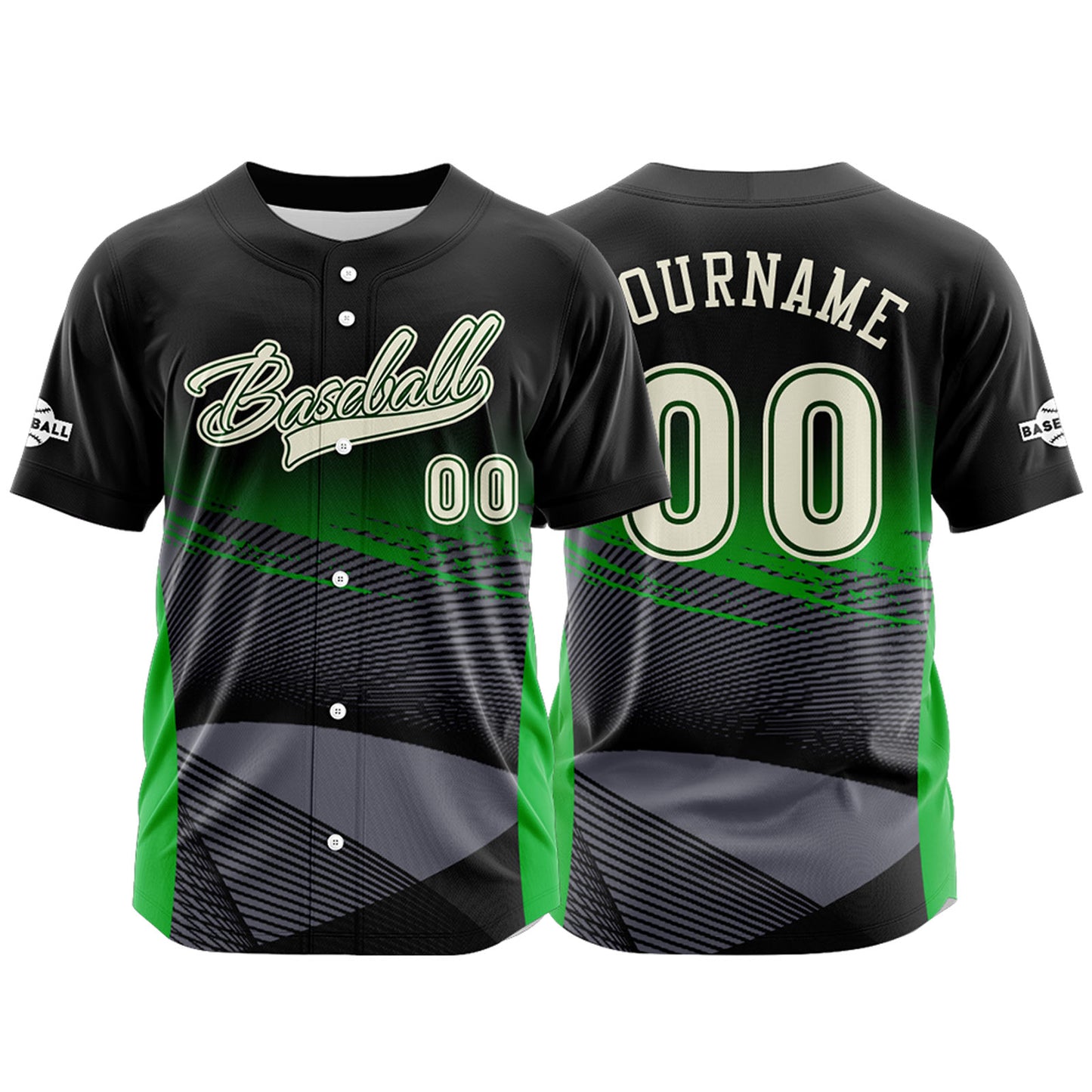 Benutzerdefiniert Schwarz Baseball Uniformen Drucken für Jungs Mädchen und Kinder Machen Ihr Team Mehr Vielfältig