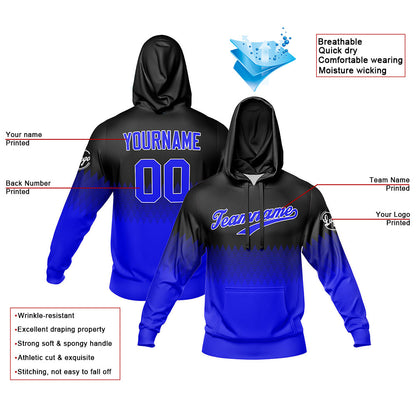 Benutzerdefiniert Schwarz Blau Tarnung Sport Jersey Satz Trainingsanzug Zur Seite fahren Kapuzenpullover Oberteile und Hose Satz Königlich