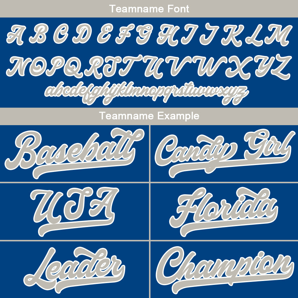 Benutzerdefinierte Authentisch Baseball-Trikot Royal Netz
