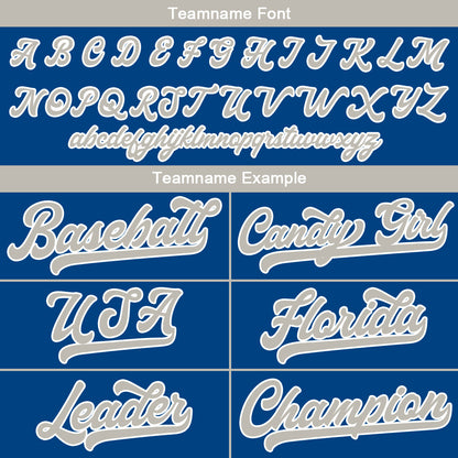 Benutzerdefinierte Authentisch Baseball-Trikot Royal Netz