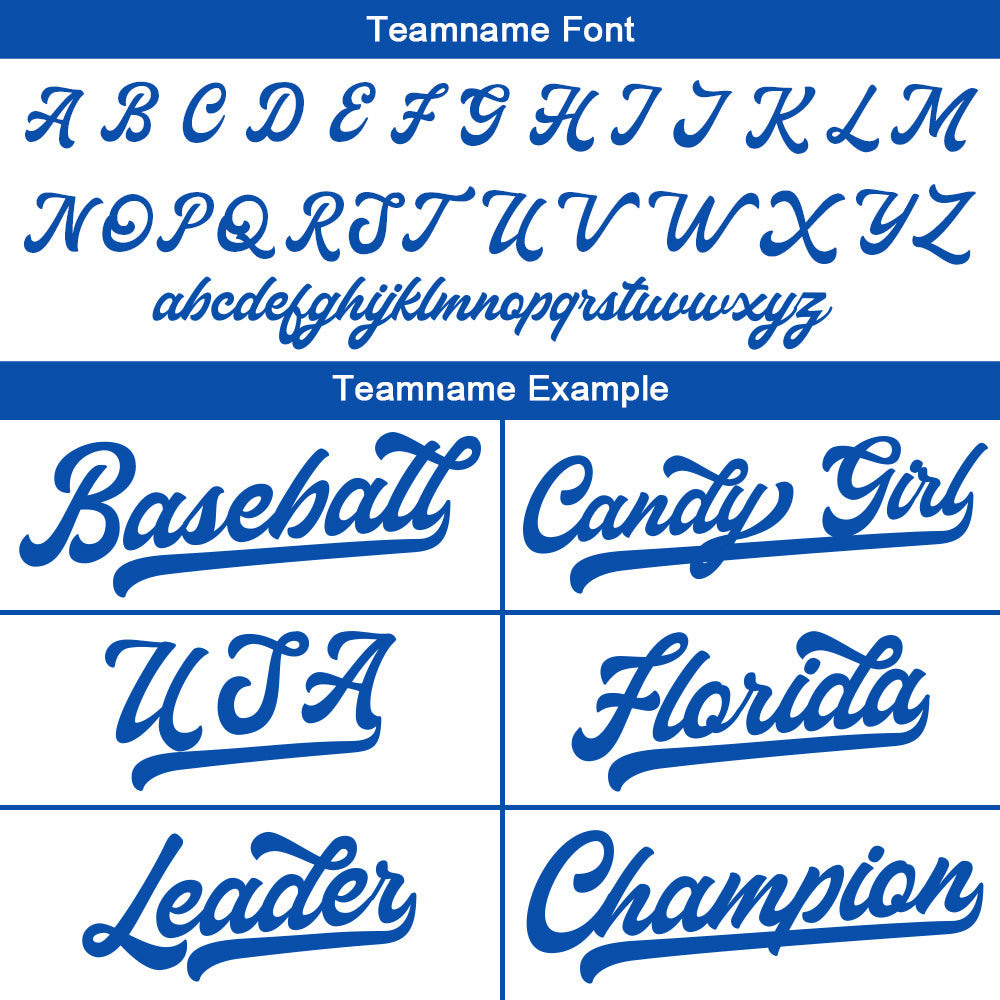Benutzerdefinierte Authentisch Baseball-Trikot weiß-königlich