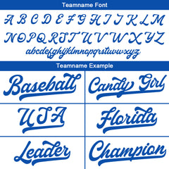 Benutzerdefinierte Authentisch Baseball-Trikot weiß-königlich