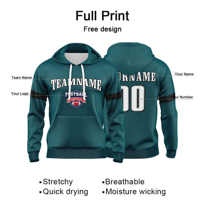 Benutzerdefinierter Sweatshirt-Hoodie für Mann, Frau, Mädchen, Junge. Drucken Sie Ihr Logo, Ihren Namen und Ihre Nummer