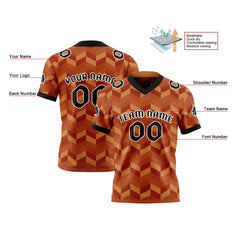 Benutzerdefinierte Lila Orange Reversibel Fußball Trikot Personalisierte Gradient Fußball Shirts für Männer gedruckt Team Name Nummer Logo