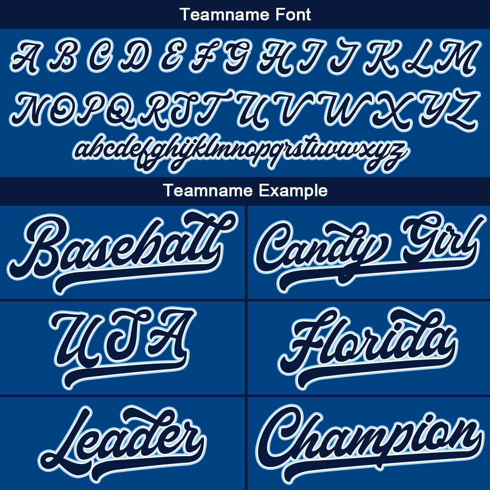 Benutzerdefinierte Authentisch Baseball-Trikot Royal Netz