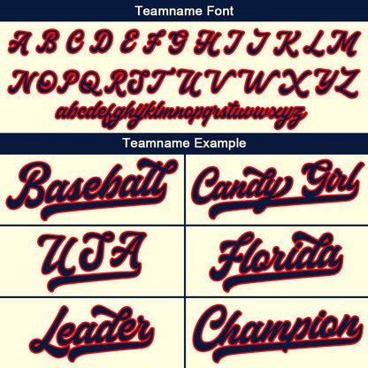 Benutzerdefinierte Authentisch Baseball-Trikot Creme Netz