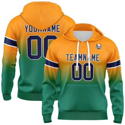 Benutzerdefinierter Verlauf Sweatshirt-Hoodie für Mann, Frau, Mädchen, Junge. Drucken Sie Ihr Logo, Ihren Namen und Ihre Nummer