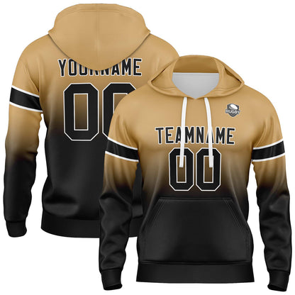 Benutzerdefinierter Verlauf Sweatshirt-Hoodie für Mann, Frau, Mädchen, Junge. Drucken Sie Ihr Logo, Ihren Namen und Ihre Nummer ﻿