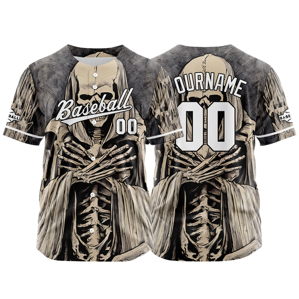 Benutzerdefinierte Baseball Jersey Personalisierte Baseball Shirt genäht und Druck Braun