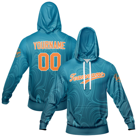 Benutzerdefiniert See Blau Tarnung Sport Jersey Satz Trainingsanzug Zur Seite fahren Kapuzenpullover Oberteile und Hose Satz Königlich