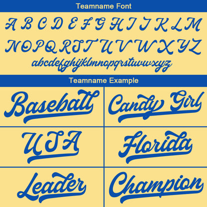 Benutzerdefinierte Authentisch Baseball-Trikot Gold-königlich