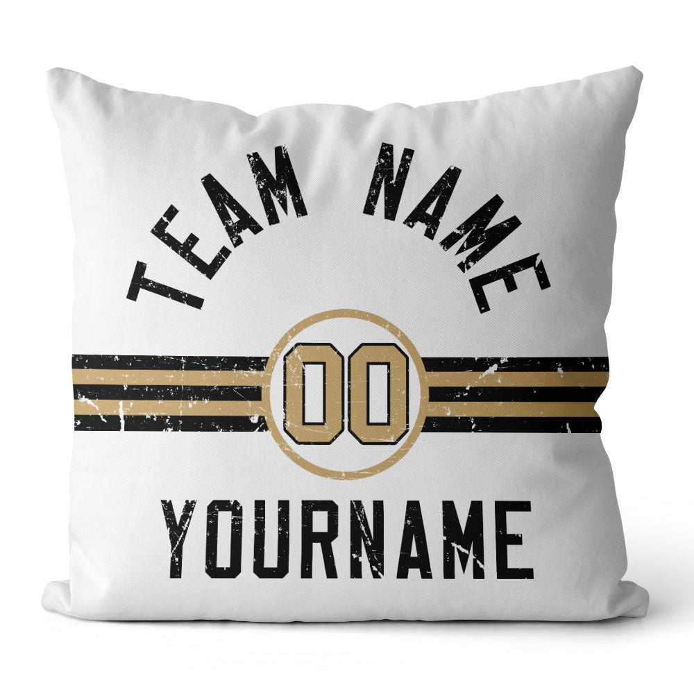 Personalisiertes Wurfkissen im Fußball-Stil mit bedrucktem Namen und Nummer, geeignet als Geschenk für Männer, Frauen und Jungen