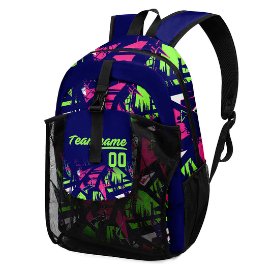 Anpassen Royal Grün Sport Rucksäcke Mit Personalisiert Namen, Zahlen und Logos