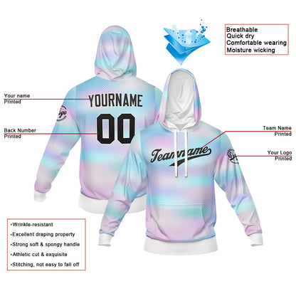 Benutzerdefiniert Licht Lila Tarnung Sport Jersey Satz Trainingsanzug Zur Seite fahren Kapuzenpullover Oberteile und Hose Satz Königlich