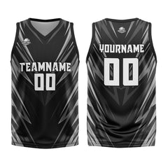 Benutzerdefinierter Schwarz Basketball Jersey Uniform Anzug gedruckt Ihr Logo Name Nummer