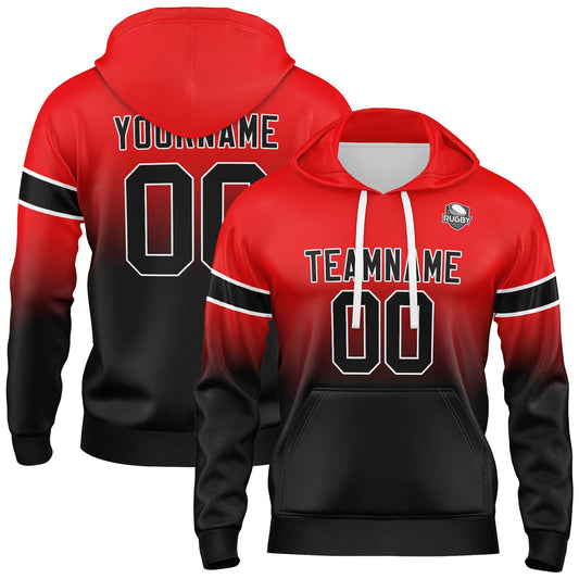 Benutzerdefinierter Verlauf Sweatshirt-Hoodie für Mann, Frau, Mädchen, Junge. Drucken Sie Ihr Logo, Ihren Namen und Ihre Nummer