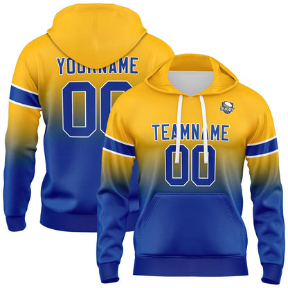 Benutzerdefinierter Verlauf Sweatshirt-Hoodie für Mann, Frau, Mädchen, Junge. Drucken Sie Ihr Logo, Ihren Namen und Ihre Nummer