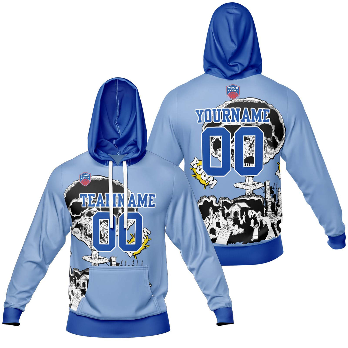 Benutzerdefinierter Sweatshirt-Hoodie für Mann, Frau, Mädchen, Junge. Drucken Sie Ihr Logo, Ihren Namen und Ihre Nummer