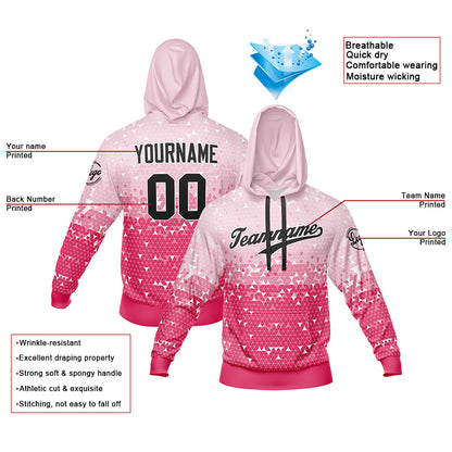 Benutzerdefiniert Rosa Tarnung Sport Jersey Satz Trainingsanzug Zur Seite fahren Kapuzenpullover Oberteile und Hose Satz Königlich