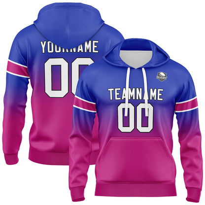 Benutzerdefinierter Verlauf Sweatshirt-Hoodie für Mann, Frau, Mädchen, Junge. Drucken Sie Ihr Logo, Ihren Namen und Ihre Nummer