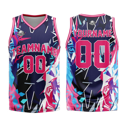 Benutzerdefinierter Rot Basketball Jersey Uniform Anzug gedruckt Ihr Logo Name Nummer