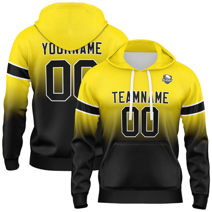 Benutzerdefinierter Verlauf Sweatshirt-Hoodie für Mann, Frau, Mädchen, Junge. Drucken Sie Ihr Logo, Ihren Namen und Ihre Nummer