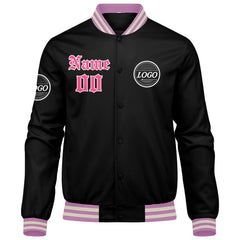 Benutzerdefinierte Verlauf Varsity-Jacke. Letterman-Jacke Rosa