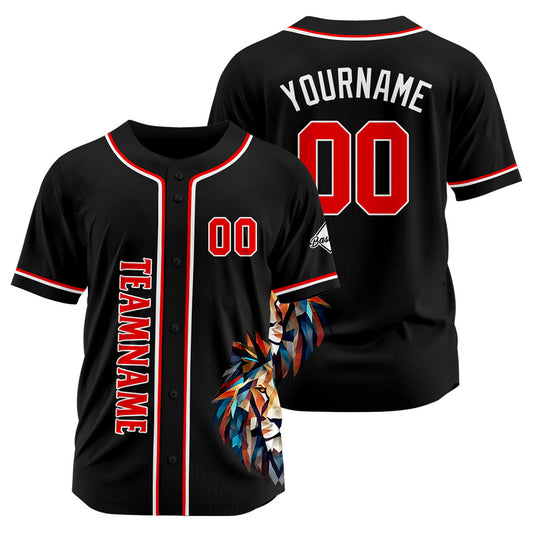 Benutzerdefinierte Baseball Jersey Personalisierte Baseball Shirt genäht und Druck Schwarz